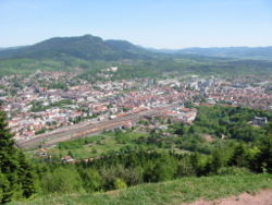 Saint-Dié-des-Vosges depuis la Roche Saint-Martin