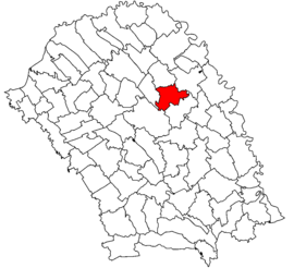 Location in Botoșani County