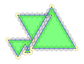 A serial-sided isogon order 11, internal angle 60°.[5] Spirolateral 60°114,5,7,8.