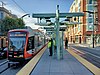 A train at 4th and Brannan station, 2022