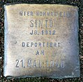 Stolperstein für einen Sinto (Bobstraße 4/6)