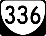 State Route 336 marker