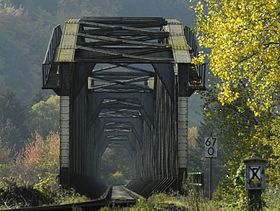 51. Platz: Varus111 mit Vlotho, Eisenbahnbrücke über die Weser