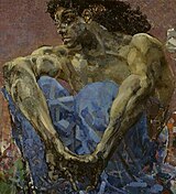 Demon Seated, by Mikhail Vrubel (1890)