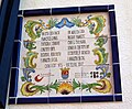 Detalle de la placa en homenaje a Francisco Candel Tortajada en Casas Altas (Valencia)