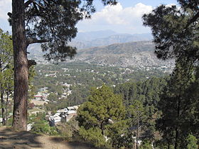 Vue des hauteurs de la ville.