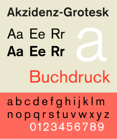 Akzidenz Grotesk