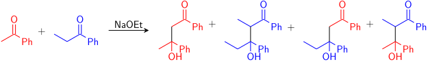 Crossed aldol (addition) reaction