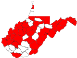 County distribution map.