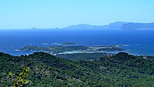 Vue de l'Archipel des Embiez depuis le Cap Sicié.