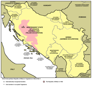 «Бихачская республика» на территории Независимого государства Хорватия
