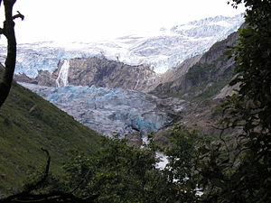 Der Buarbreen aus dem Tal