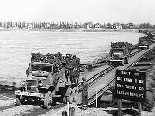 80th Division crossing the Rhine near Mainz