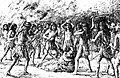 Image 15Depiction of the revolt of the Mission Indians against padre Luis Jayme at Mission San Diego de Alcalá in 1775. (from History of California)