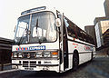 Duple Dominant IV bodied Leyland Tiger, showing the slightly revised style of grille used from 1981 onwards.