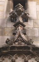 Stone finial at Aachen City Hall