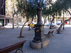 Fountain designed by Antoni Rovira i Trias.