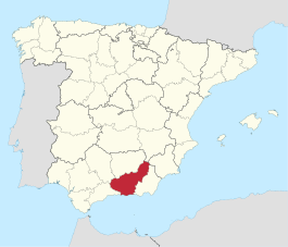 Province of Granada within Spain