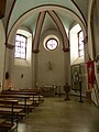 Helmstadt, katholische Pfarrkirche St. Martin, Blick in die alte Apsis der Kirche aus dem Jahr 1723