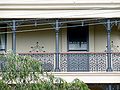 Restored wrought iron balcony