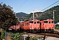 キハ47形の福知山線列車（下滝駅、1986年10月30日）