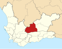 Location of Laingsburg Local Municipality within the Western Cape