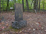 The grave of Maston Hutcheson at Norton Cemetery