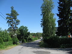 Rue Heinäsuontie à Maununneva.