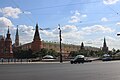 Manezhnaya Square seen from the start of Tverskaya Street