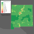 Image 9New Mexico population density map (from New Mexico)