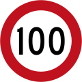 100 km/h speed limit (this is the maximum legal speed for motor vehicles in New Zealand, unless otherwise specified)