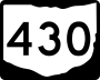 State Route 430 marker