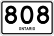 Highway 808 marker