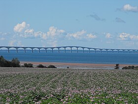 Vue du pont de la Confédération de l'Île-du-Prince-Édouard.