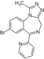 Strukturformel von Pyrazolam