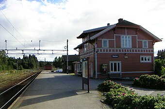 Raufoss järnvägsstation.