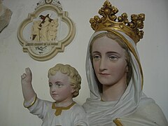 Une vierge à l'enfant du XIXe siècle.