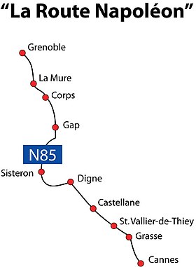 Carte de la route.