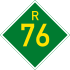 Provincial route R76 shield