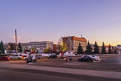 Soviet Square is in the center of Sovetsky District