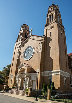 St. Vitus church at the corner of East 61st and Lausche Avenue