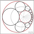 انشاءات هندسية وصفية لرسم سلسلة شتاينر