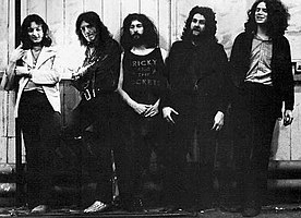 Supertramp, 1971 From left: Roger Hodgson, Frank Farrell, Rick Davies, Kevin Currie, Dave Winthrop
