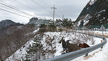 울진군 온정면 외선미리 구주령과 국도 제88호선