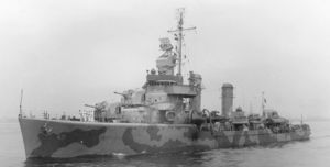 эсминец USS Plunkett (DD-431) типа «Гливс»