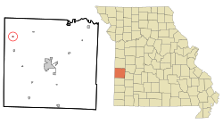 Location of Stotesbury, Missouri