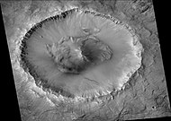 Arandas crater, as seen by CTX camera (on MRO).