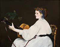 The Guitar Player by Édouard Manet (c.1866) Hill-Stead Museum