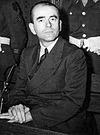 Albert Speer at the Nuremberg trials, 1946