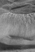 The caldera of Ascraeus Mons, northernmost peak of Tharsis Montes.